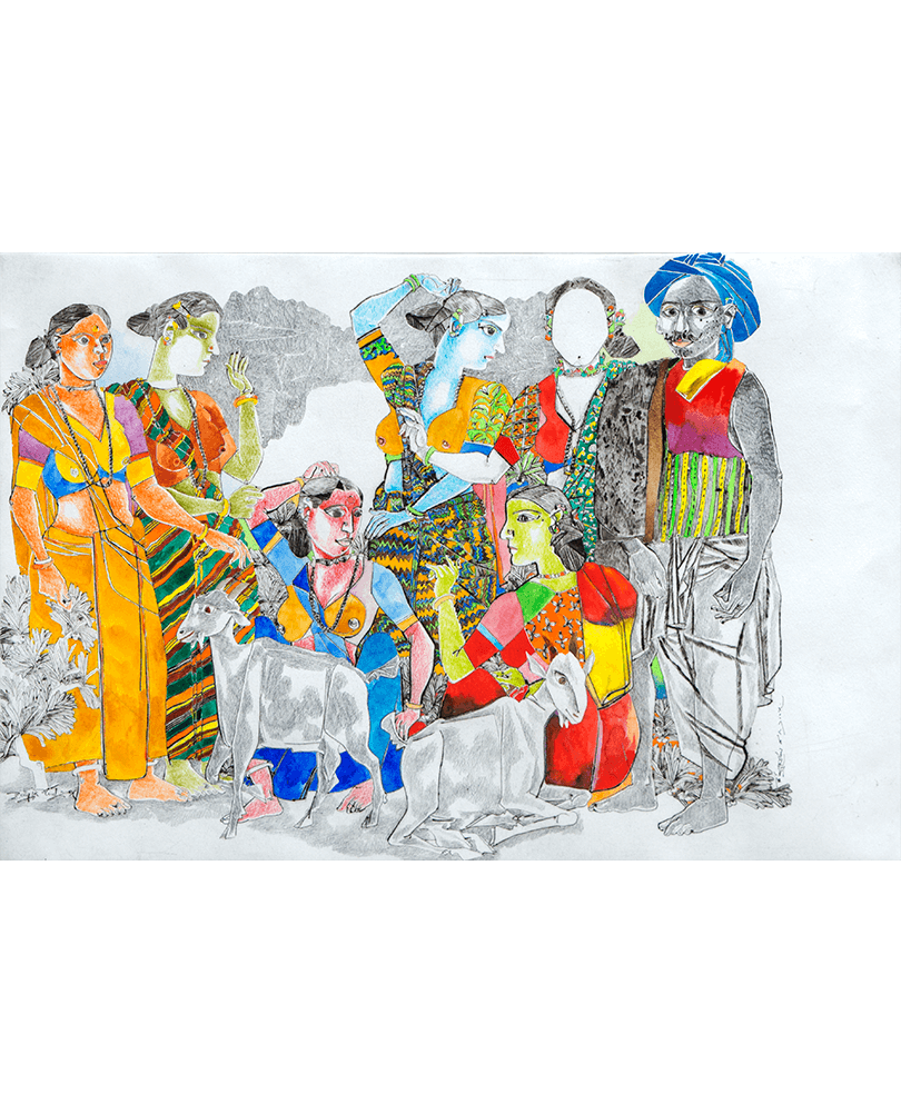 K-Laxma-Goud-KLG-0021-Untitled-13-x-19-inches-Watercolour-on-Paper-2004