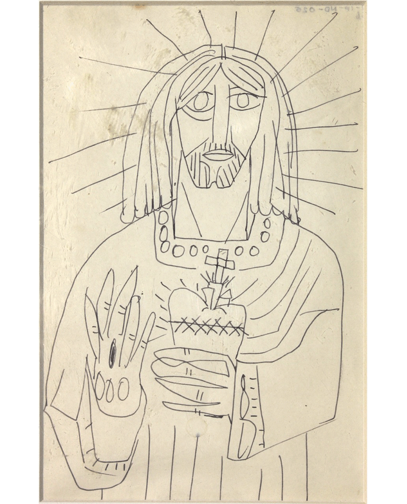Untitled (Christ with sacred heart) Untitled (Christ with sacred heart)