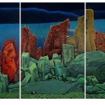 Lal Bahadur Singh, LBS-0237, Organic City, 72 x 240 inches, Acrylic on canvas, 2025