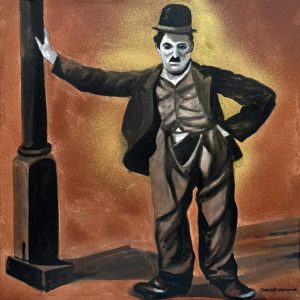 Shuvaprasanna, SHPR-0141, A Genius, 30 x 30 inches, Liquid acrylic on canvas, 2025